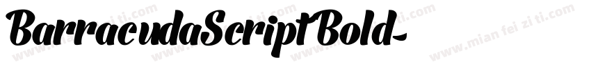 BarracudaScript Bold字体转换